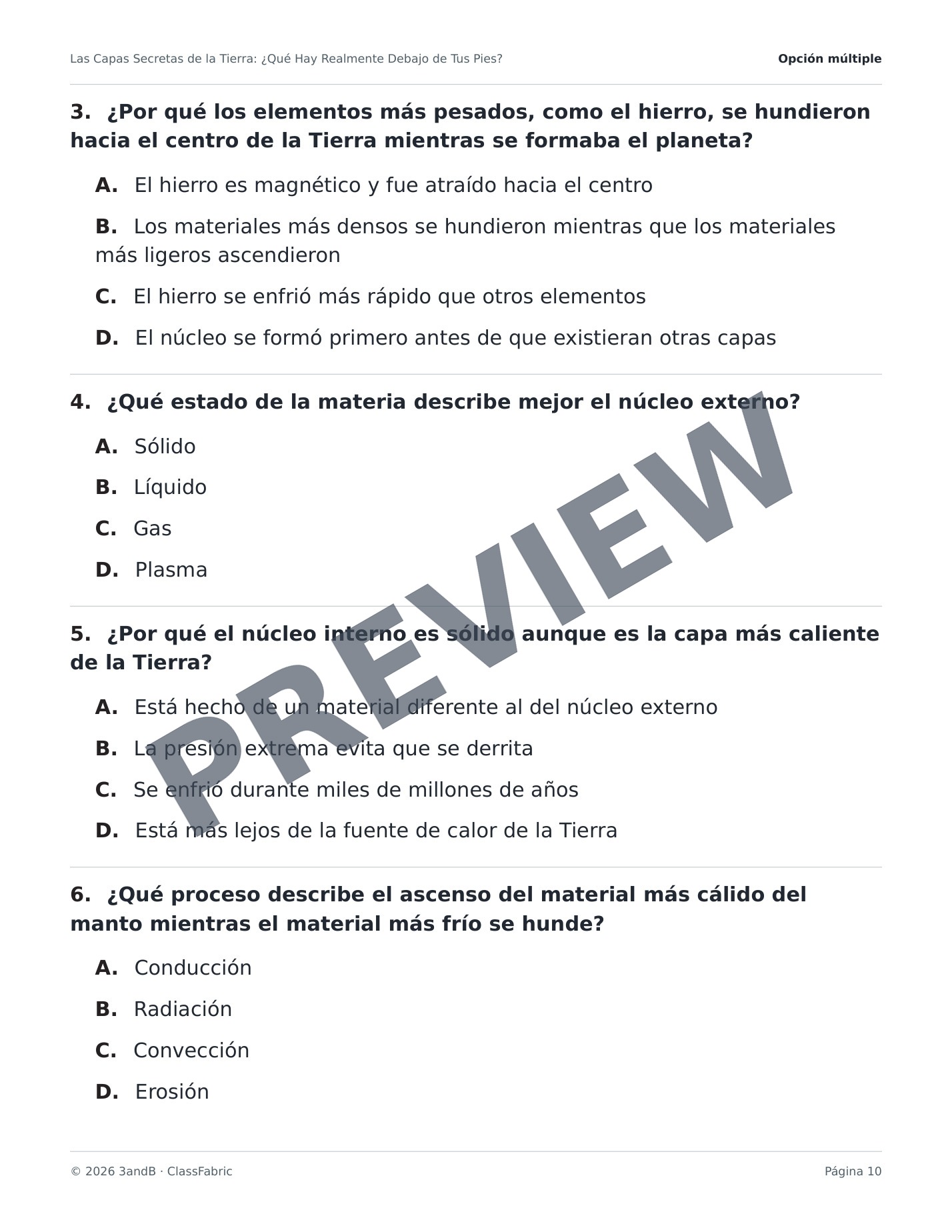 Página 10 / 23 — Las capas de la Tierra