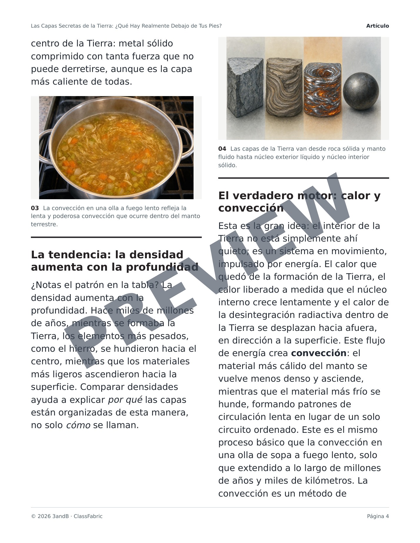 Página 4 / 23 — Las capas de la Tierra