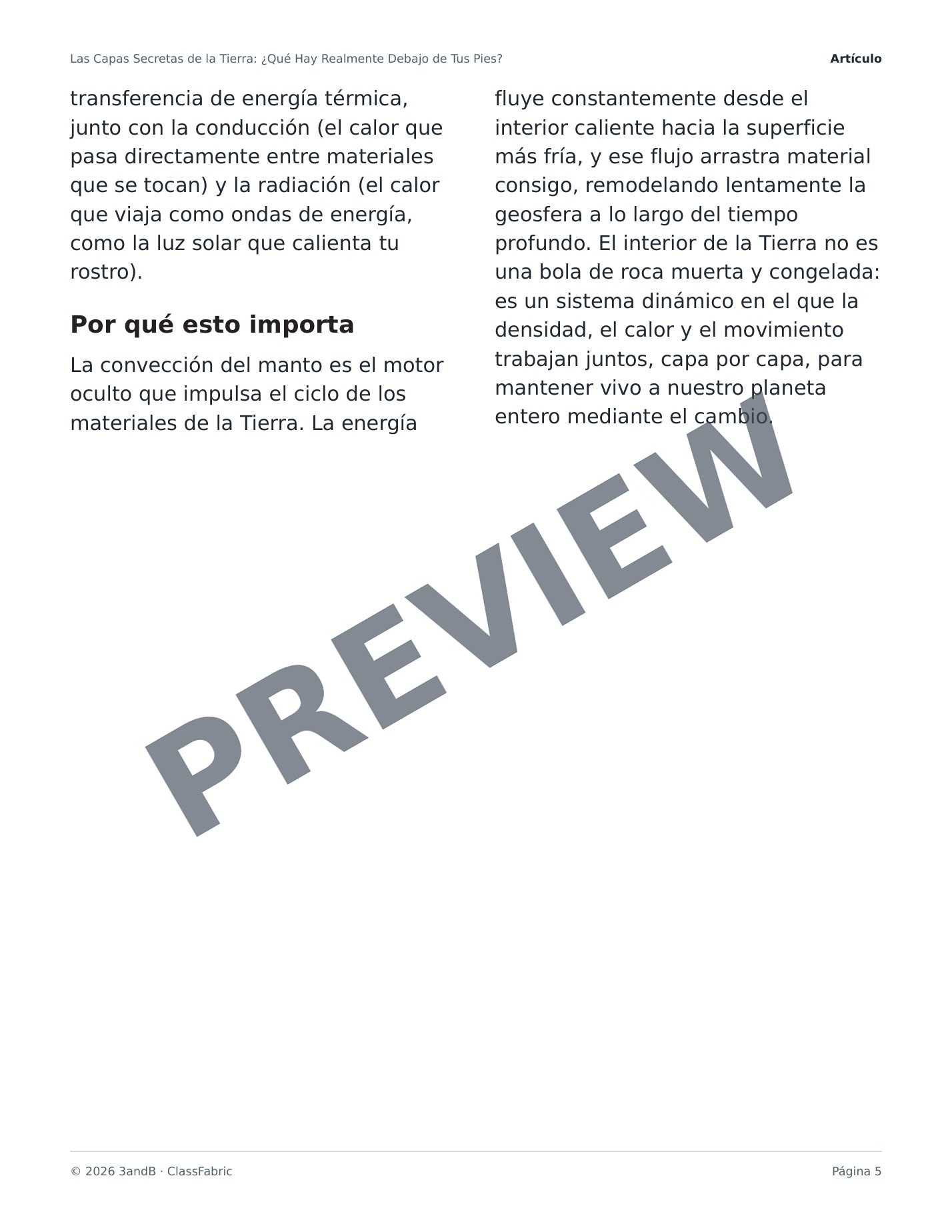 Página 5 / 23 — Las capas de la Tierra