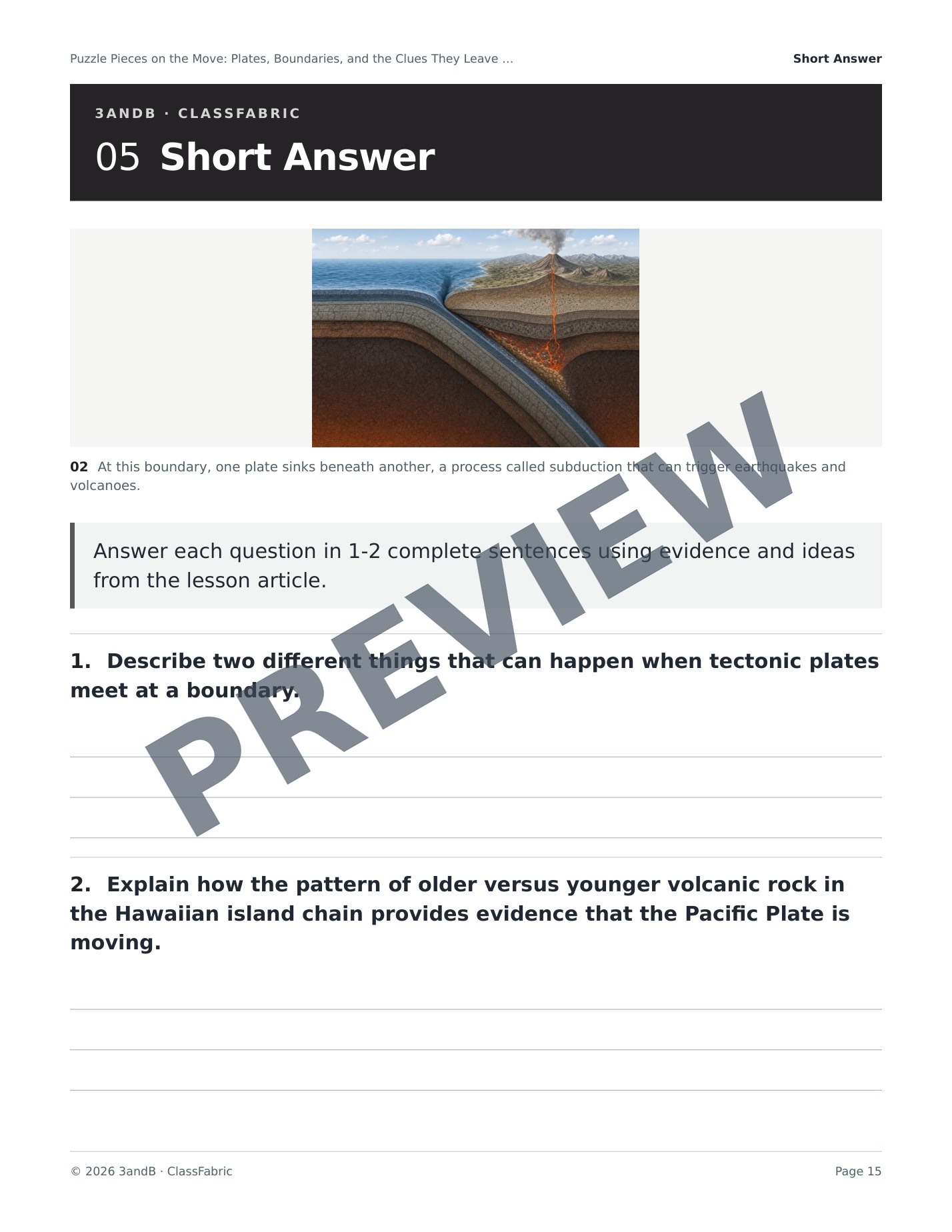 Page 15 / 22 — Plate Tectonics