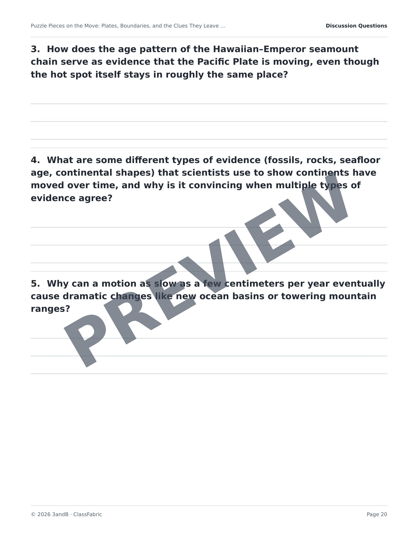 Page 20 / 22 — Plate Tectonics