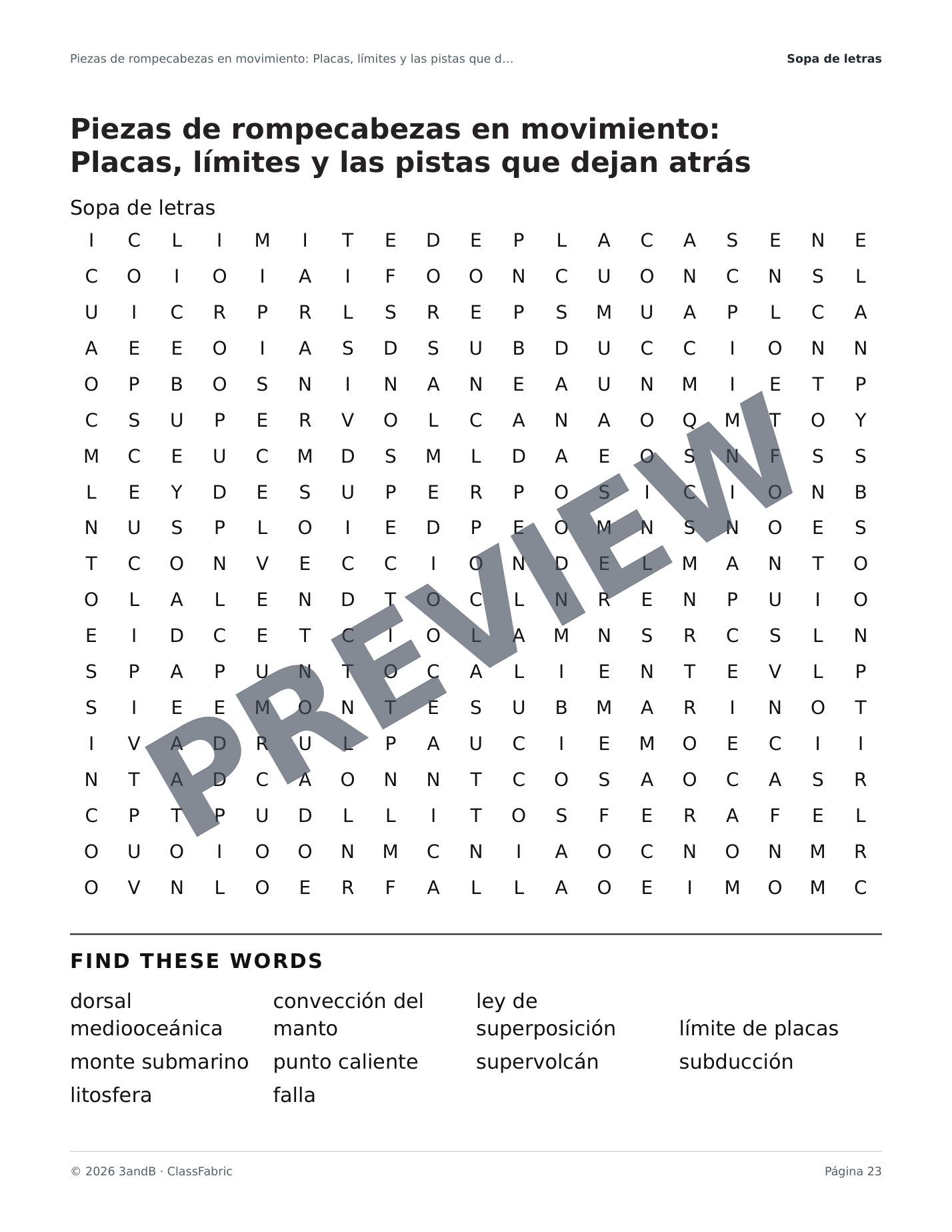 Página 23 / 23 — Tectónica de placas