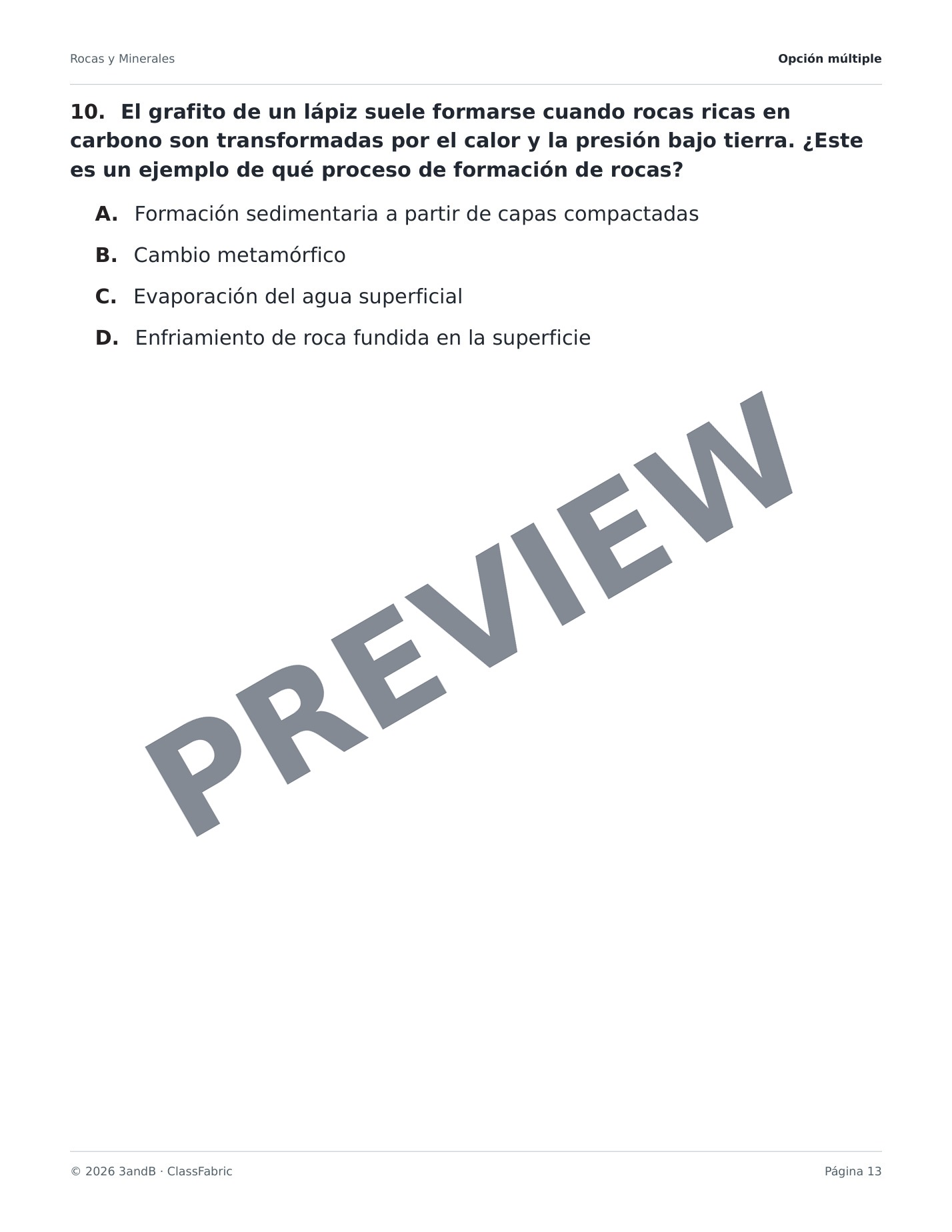 Página 13 / 24 — Rocas y minerales