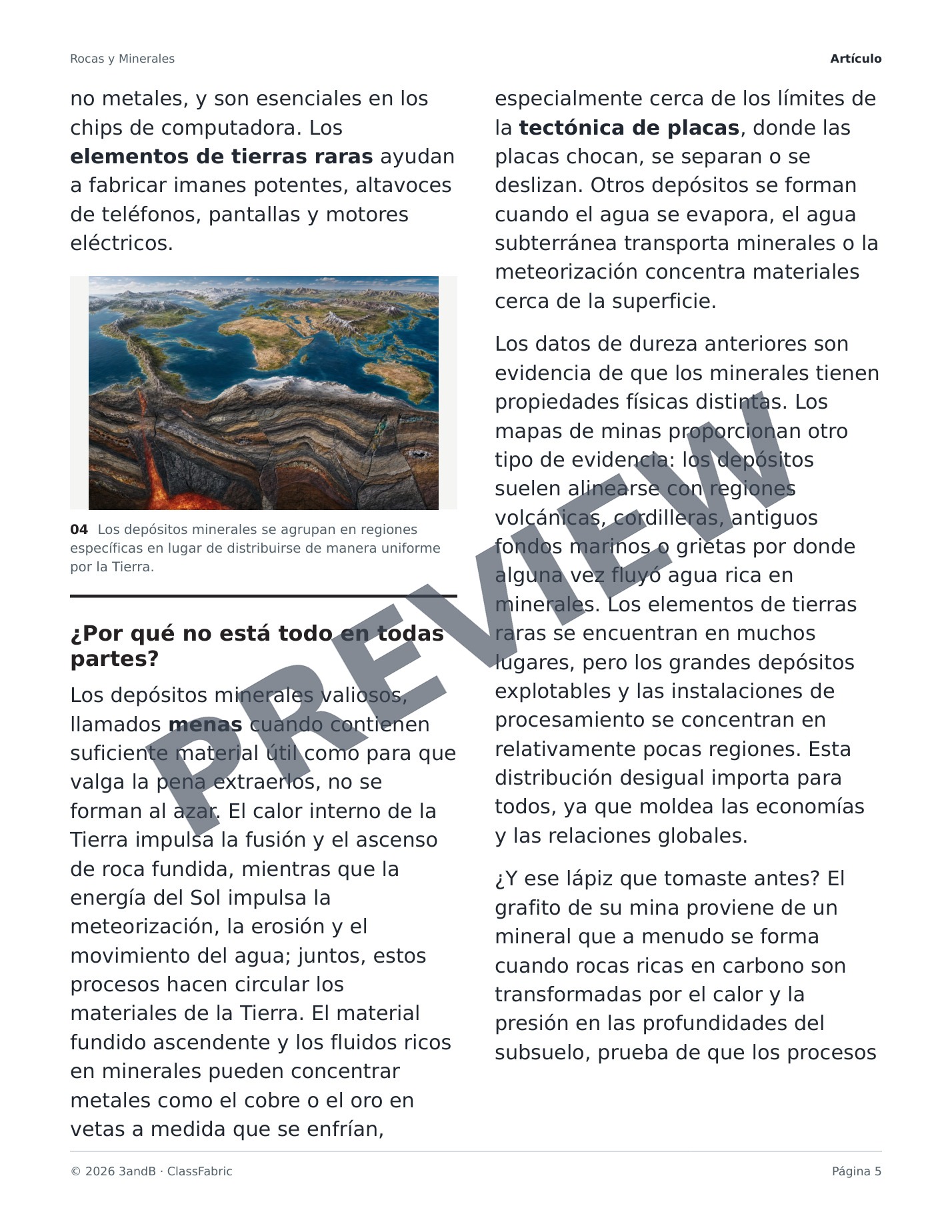 Página 5 / 24 — Rocas y minerales