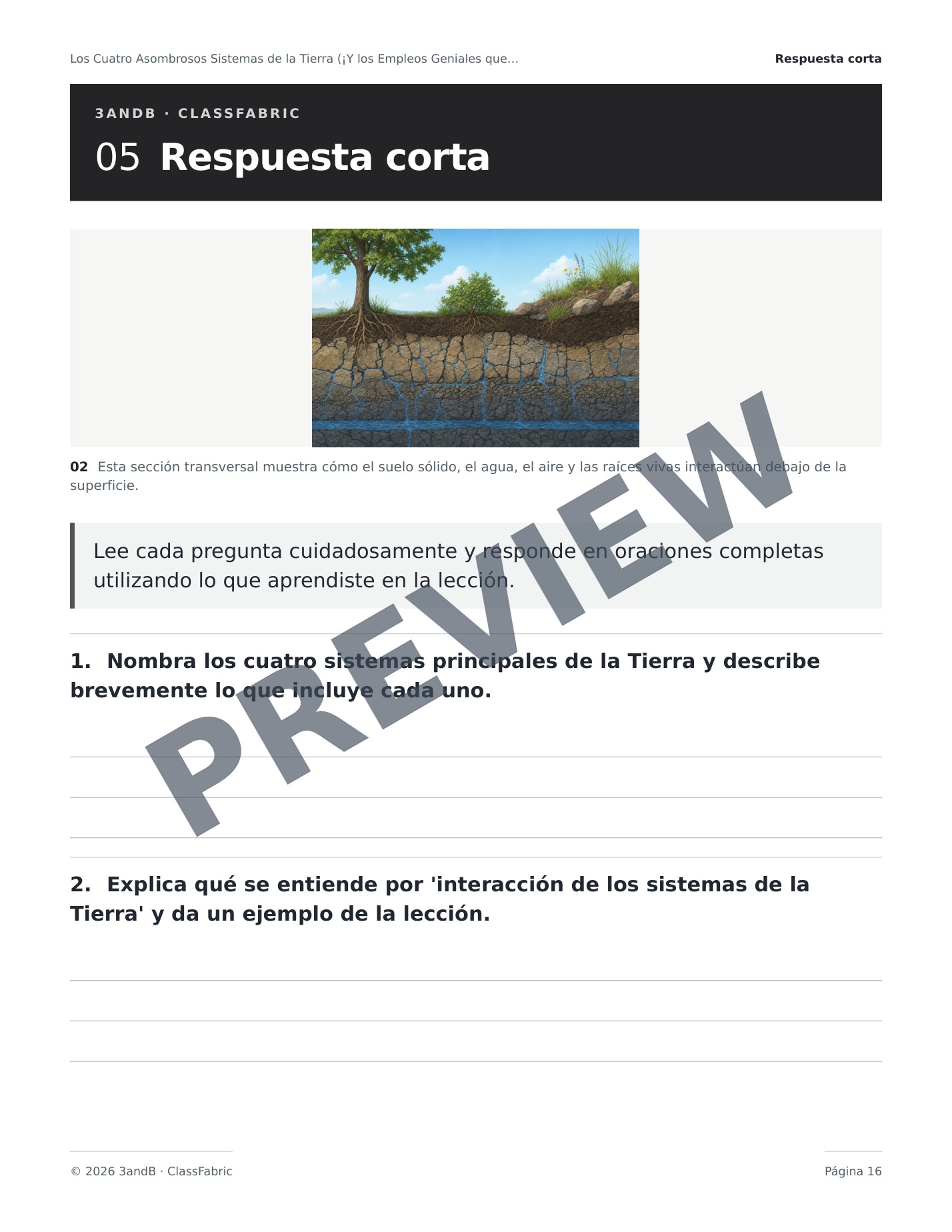 Página 16 / 23 — ¿Qué son las ciencias de la Tierra?