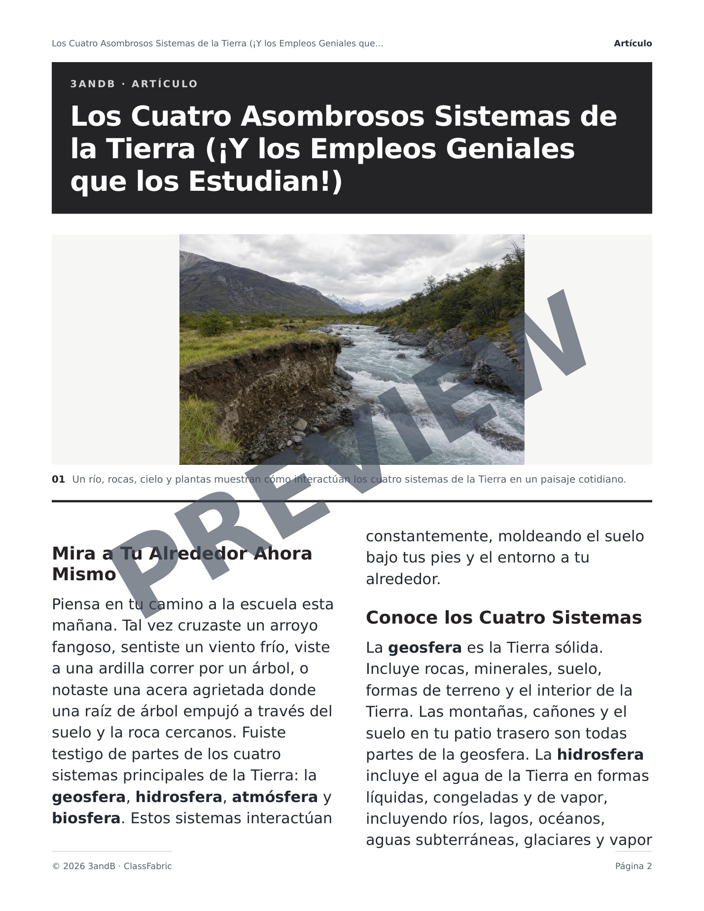 Página 2 / 23 — ¿Qué son las ciencias de la Tierra?