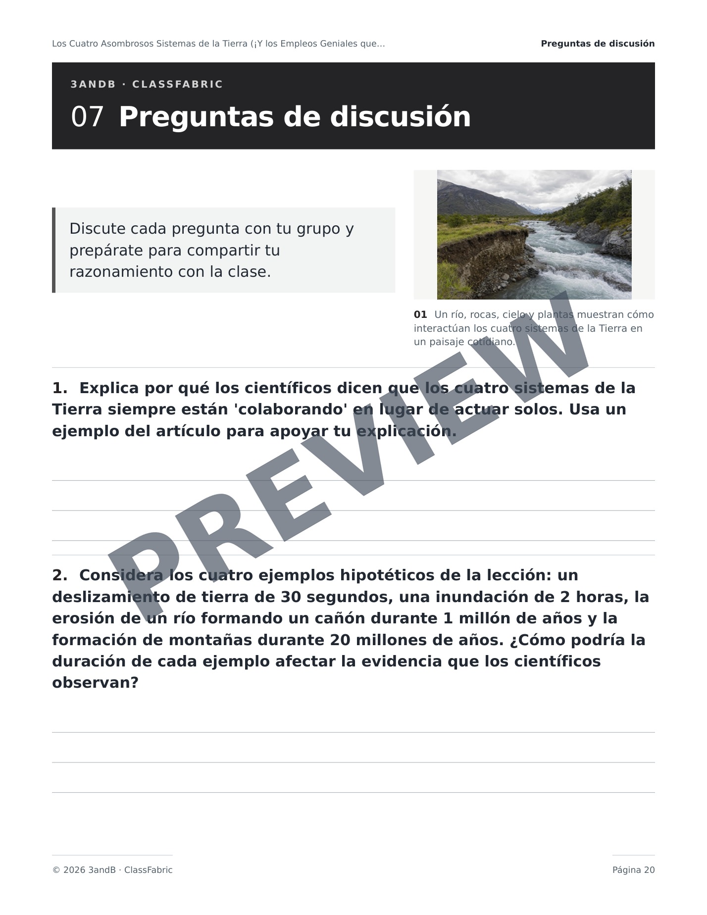 Página 20 / 23 — ¿Qué son las ciencias de la Tierra?
