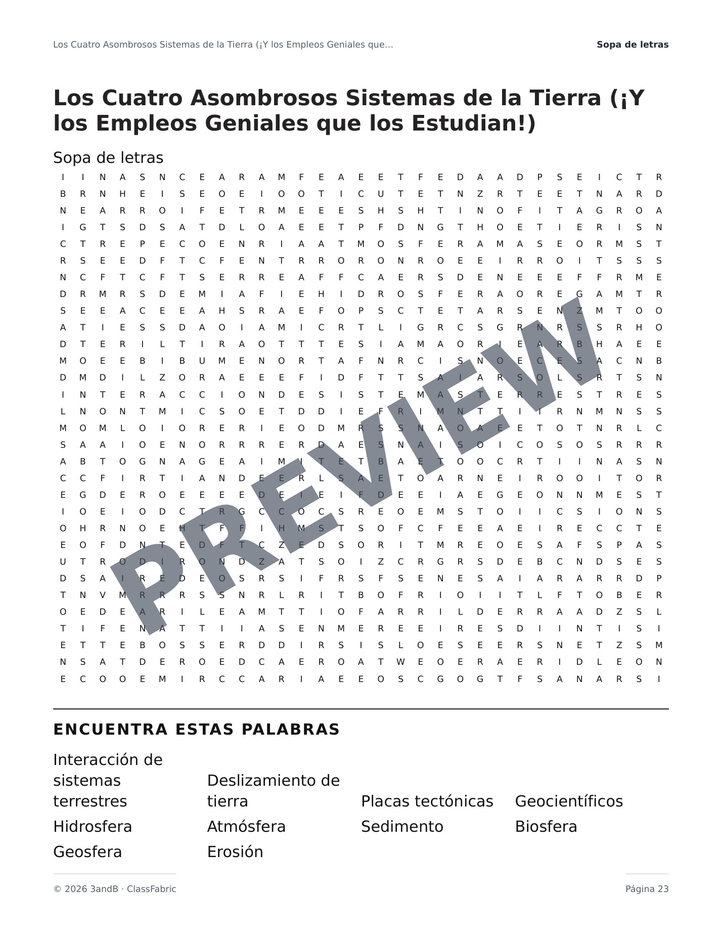 Página 23 / 23 — ¿Qué son las ciencias de la Tierra?