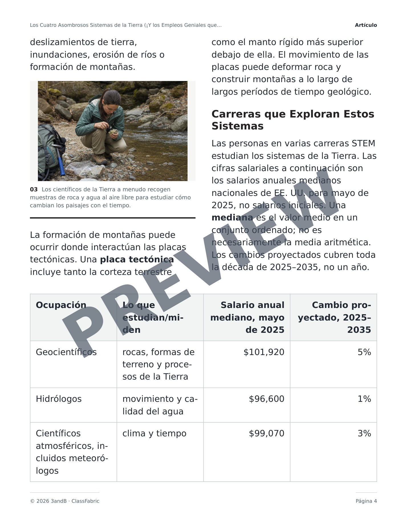 Página 4 / 23 — ¿Qué son las ciencias de la Tierra?