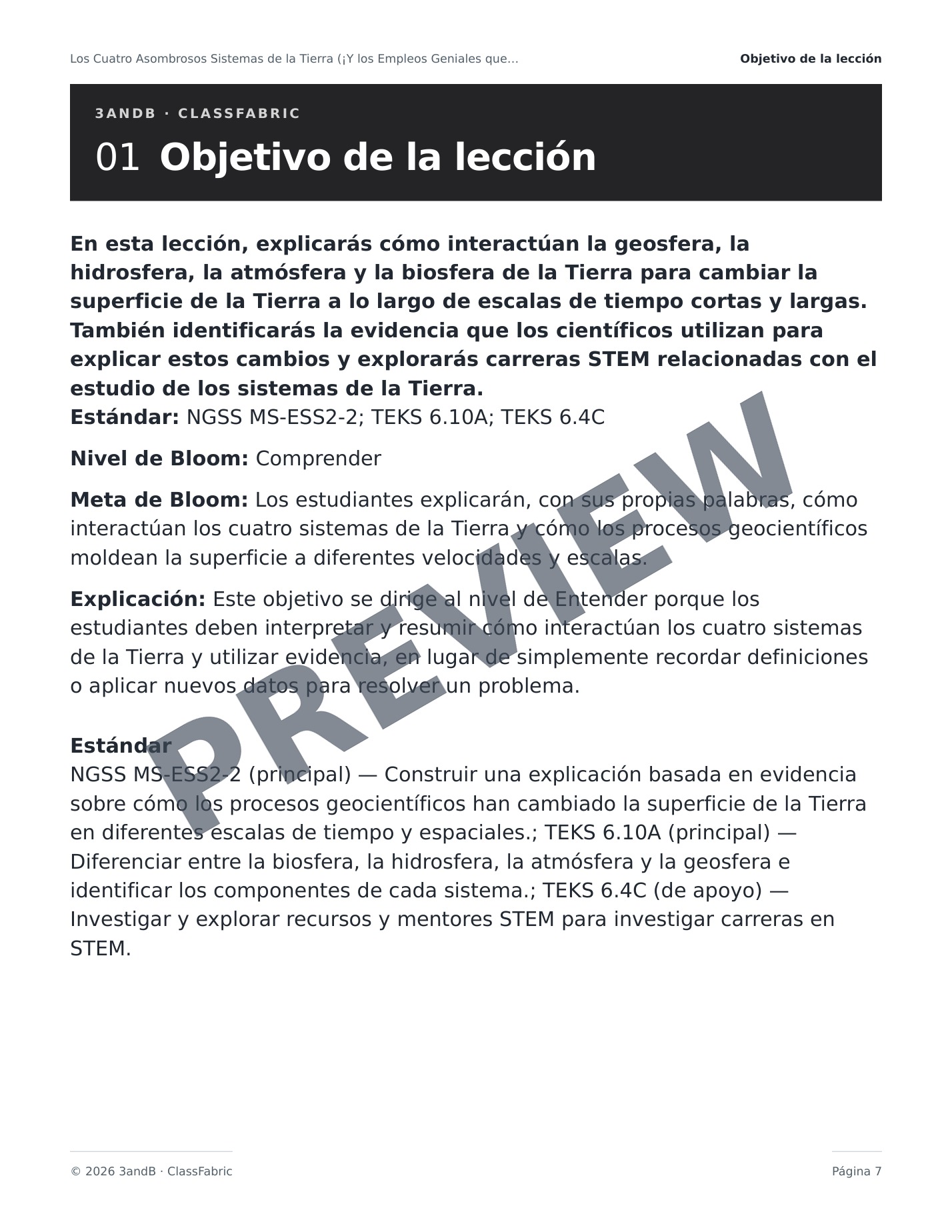 Página 7 / 23 — ¿Qué son las ciencias de la Tierra?